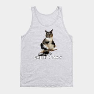 Snickers The Cat - Don't Forget to Smile Today Tank Top